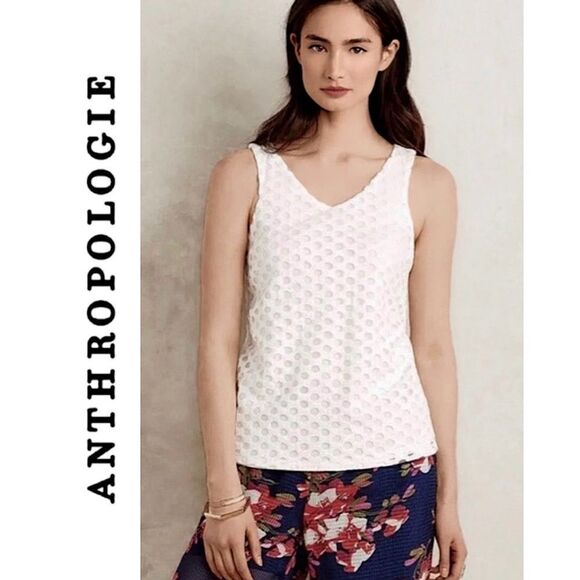 Like New Anthropologie Sunday in Brooklyn Circle Lace Tank Top - Picture 1 of 4